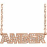 Accented Nameplate Necklace