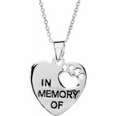 Heart U Back&trade; In Memory Pendant with Chain
