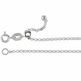 Sterling Silver Adjustable Rolo Chain 1.5mm