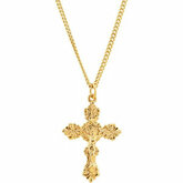 24kt Gold Plated Crucifixnáhrdelník
