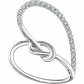 Accented Heart Knot Pendant