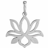 Petite Lotus Necklace or Pendant