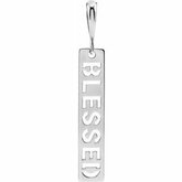 Blessed Bar Necklace or Pendant