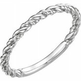 Stackable Rope-Style Ring