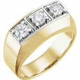 1CT spolu Gents Diamond Ring