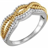 Accented Rope Ring