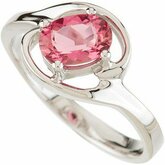 Genuine Pink Tourmaline Ring