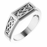 Men's Celtic-Inspired Ring