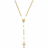 Gold Bead Rosary