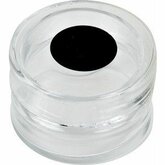 Glass Container with Black Marked Lid